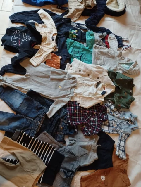 MEGA LOT de vêtements bébé 6 mois petit bateau sergent major obaibi 29 pièces