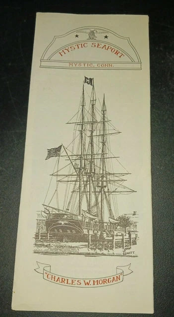 vintage Mystic Seaport Pamphlet 1970 Connecticut Charles W Morgan HTF