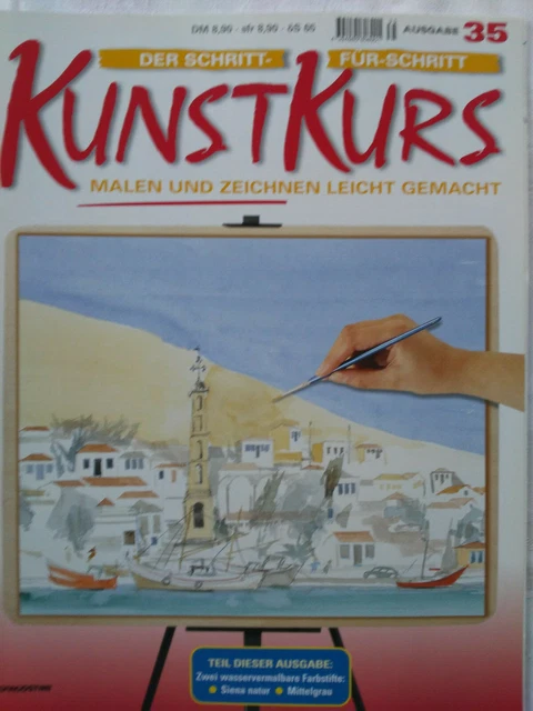 Ausgabe 35, Der Schritt-für-Schritt Kunstkurs, Malen und Zeichnen leicht gemacht