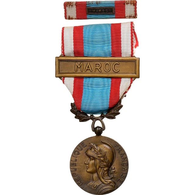Médaille Commémorative AFRIQUE DU NORD 1er Modèle - Agrafe MAROC - Légion étrangère