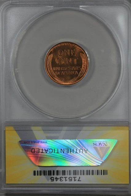 1940-S  .01  ANACS  MS 66 RB  Lincoln Head Cent, Lincoln One Cent 2