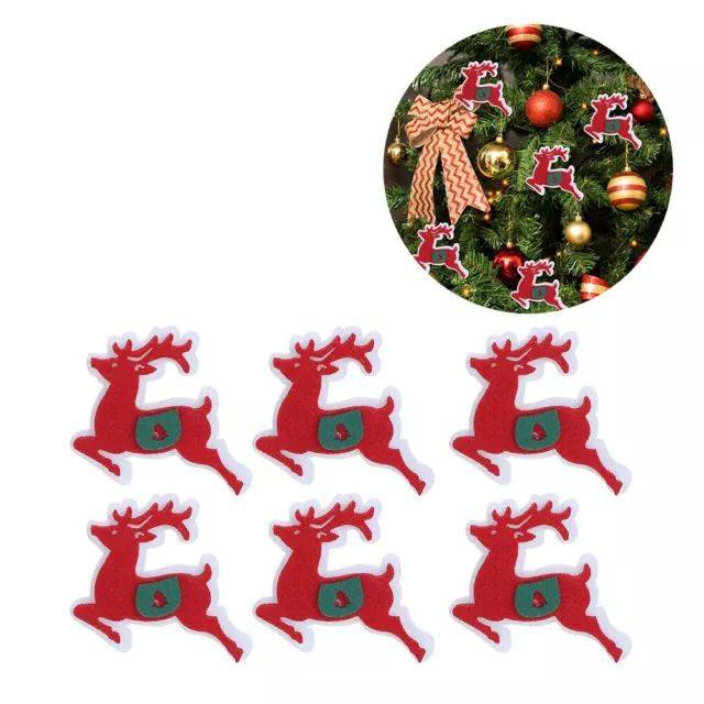 (Double Christmas Deer)Beautiful Christmas Cloth Patch Decorative Christmas