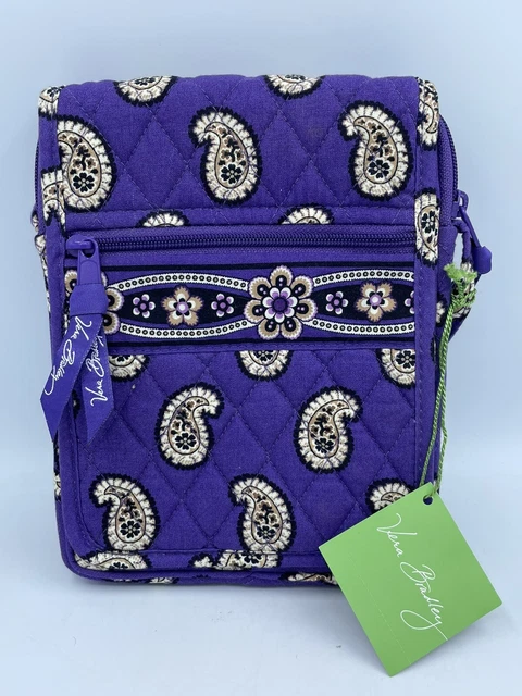 Vera Bradley Mini Hipster Simply Violet Crossbody Small Purse Wallet
