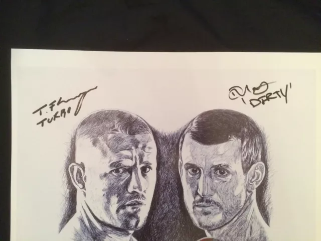 Boxing Signed By Terry Flanagan & Derry Matthews Art Print By Killian Art 2