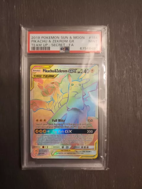 Pikachu & Zekrom GX - Team Up #184 Pokemon Card