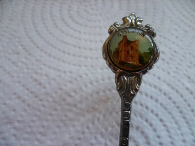 Castleton Vintage  Crested Tea Spoon  Silver Plated Argente Versilbert