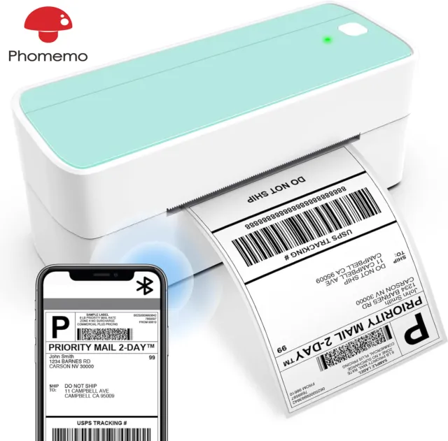 Phomemo Bluetooth Thermal Shipping Label Printer 4"x6'' Label Maker for AU Post
