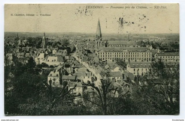 CPA-Carte postale- France -Vendôme - Panorama pris du Château - 1909 ( CP4411)