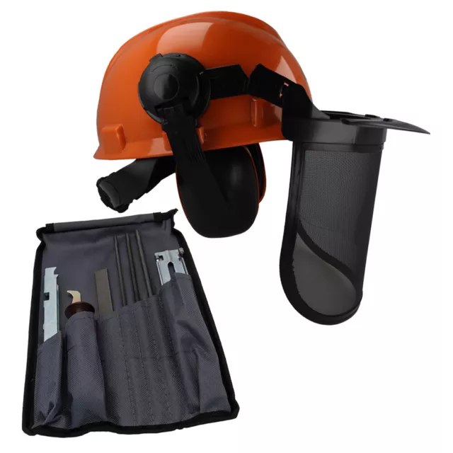 Kit affilatura catena casco protezione motosega e file adatto a tutti gli utenti