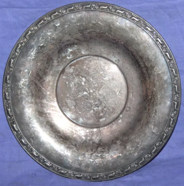 Vintage Oneida Silversmiths silver plated serving plate tray