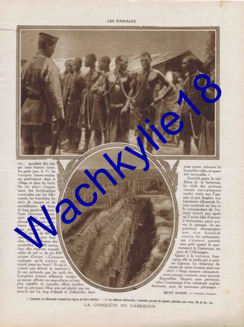 Les annales n°1709 du 26/03/1916 Tattegrain Arras Conquête du Cameroun Pelesh