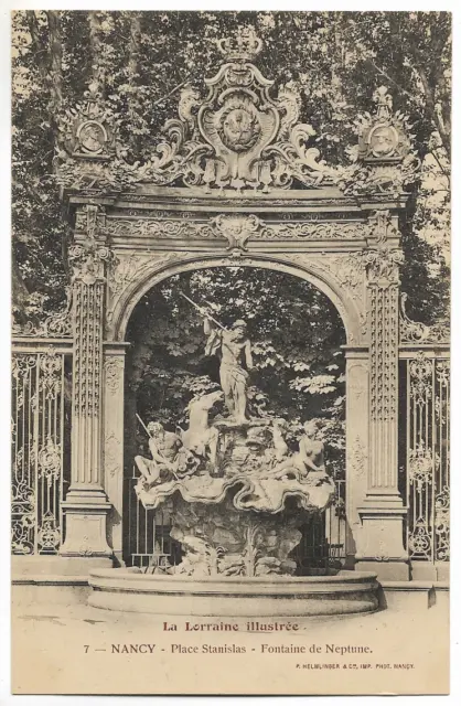 CPA"" NANCY - Place Stanislas - Neptune Fountain