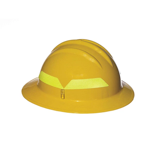 BULLARD FHYLR Fire Helmet,Yellow,Full-Brim