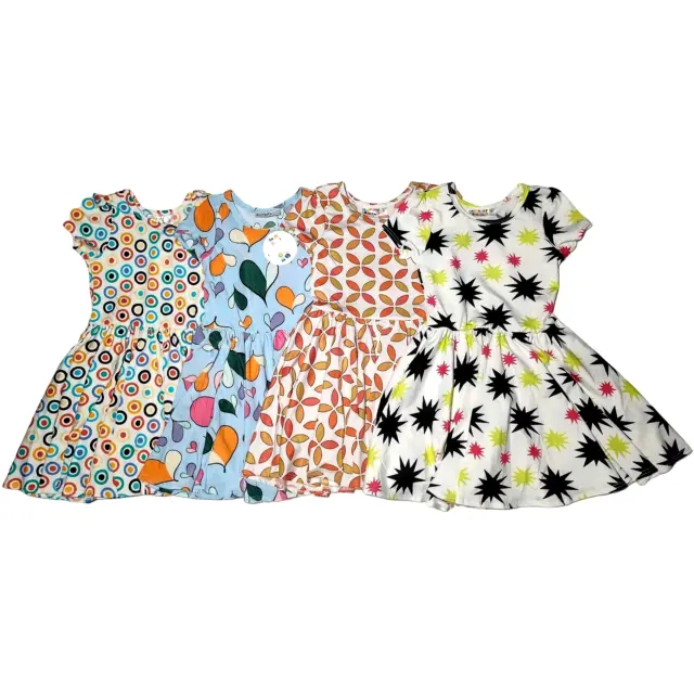 4 Dot Smile Girls Sz 2T Cap Sleeve Twirly Dress Lot Hearts Polka Dot Toddler NWT
