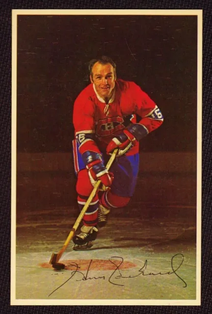 HENRI RICHARD 1969-71 Montreal Canadiens Team Issue Postcard EX