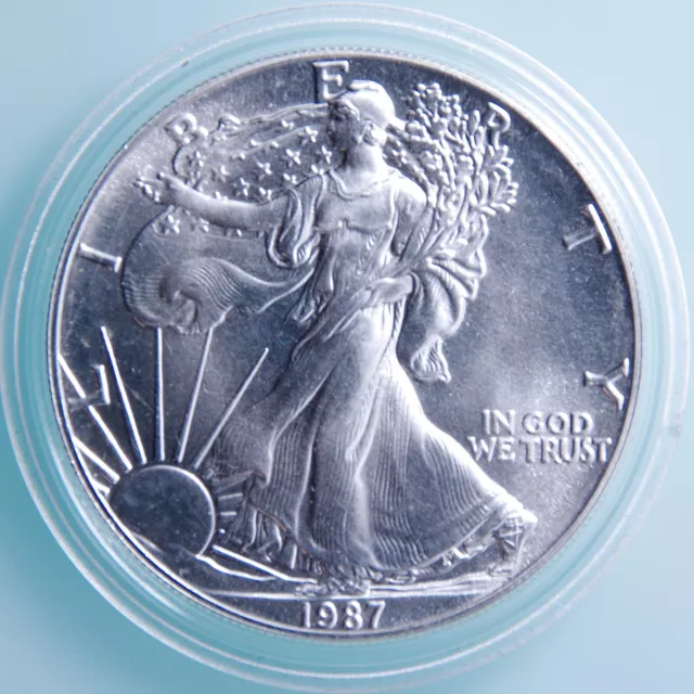 USA - American Eagle Dollar 1987 - Walking Liberty - 1 Oz Silber ST