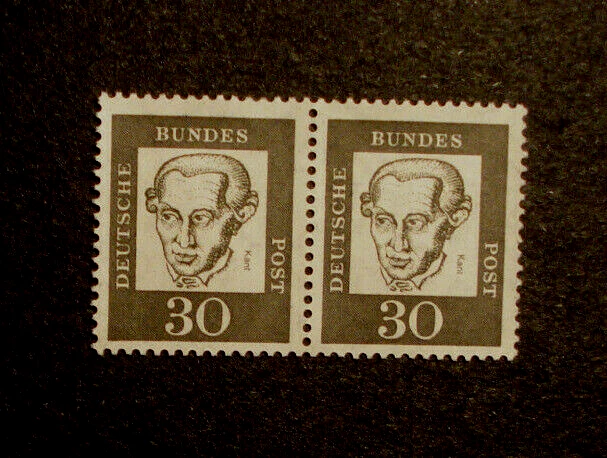 Bund 1961: "BEDEUTENDE DEUTSCHE", MN 354 y / 354y, WAAGERECHTES PAAR, postfrisch