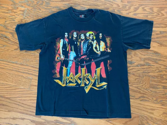 Vintage Jackyl 1993 Concert T Shirt Mens Extra Large XL Black Giant Tee Jays