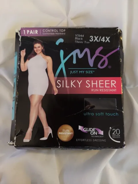 Vintage Pantyhose just my size Waistband Elastic Loose Sandalfoot X 10 Pairs
