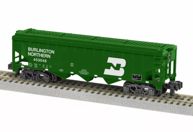 American Flyer 1919172 S Burlington Northern 3 Bay Covered Hopper #453048