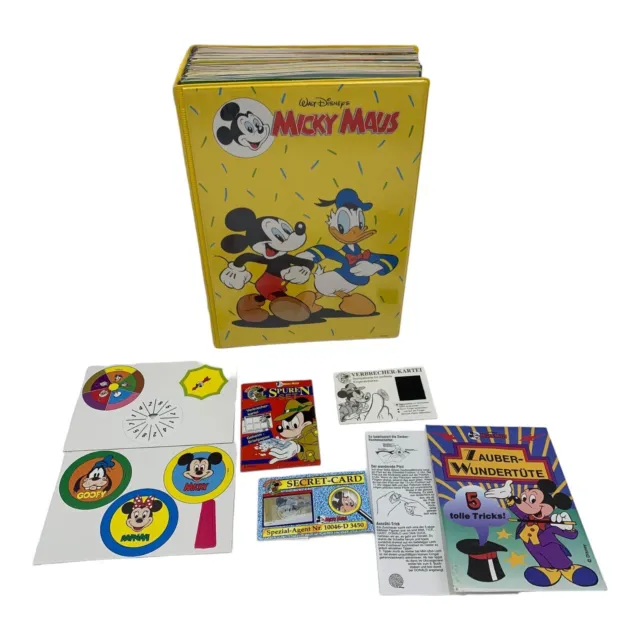 Micky Maus Hefte aus 1991 im SAMMELORDNER Nr. 34 - 52 Teile ORIGINALVERPACKT TOP