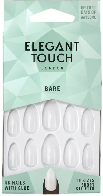24 faux ongles  Bare ELEGANT TOUCH London avec colle