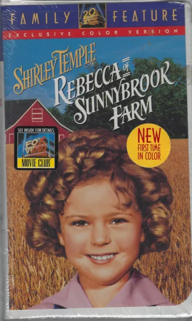 Shirley Temple - Rebecca of Sunnybrook Farm (VHS, 1994) Clam Shell (NEW)