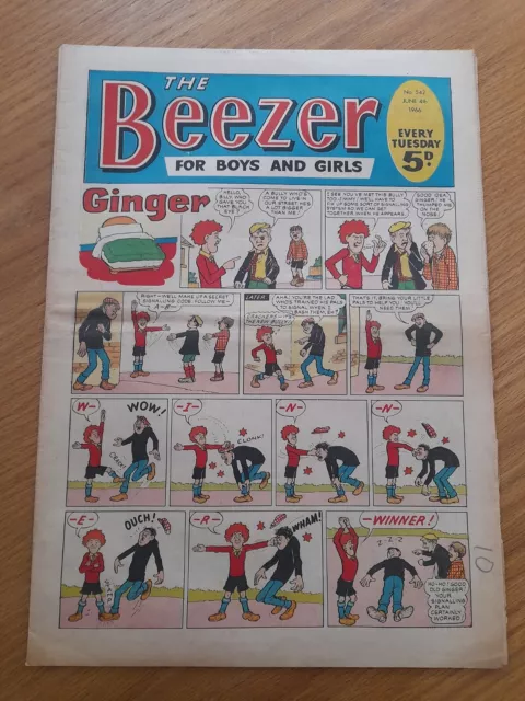THE BEEZER COMIC No 542 JUNE 4th  1966 GOOD CONDITION