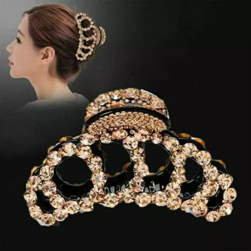 Crystal Large Hair Claw Women Hairpin Rhinestone Luxury Headwear Hair Clip