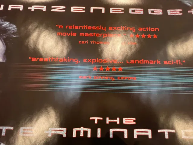 The Terminator Original Cinema Quad Poster 40x30 Rare RR 3