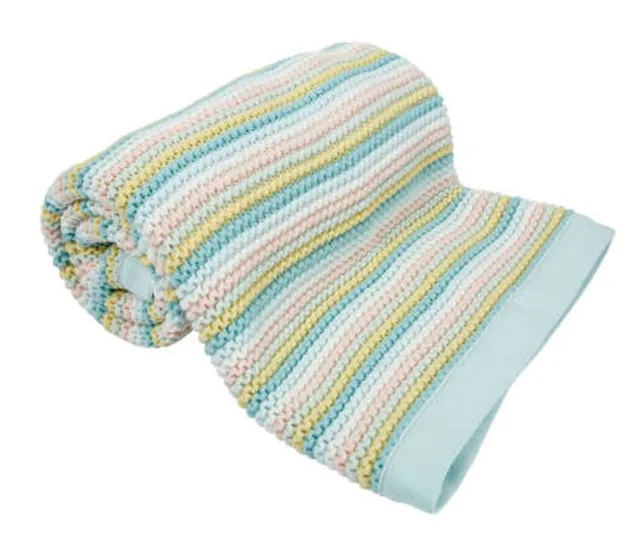 Mamas & Papas Knitted Blanket Pastel Colours Bnwt
