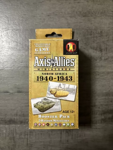 Axis & Allies Miniatures North Africa 1940-1943 Booster Pack Open Box