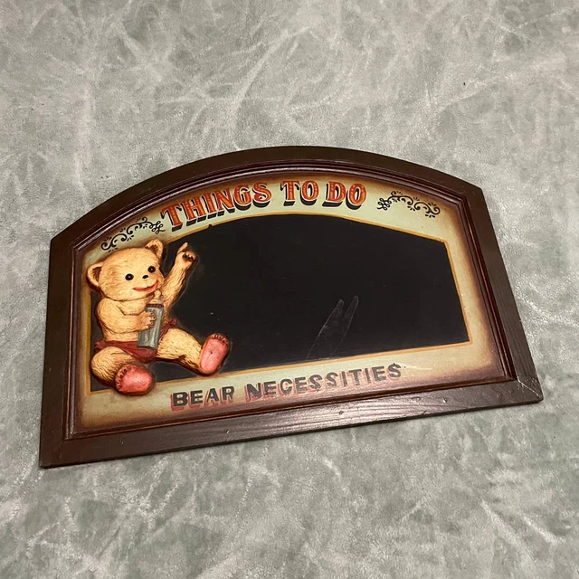 Bear things to do-Necessities Decorative Chalkboard /Blackboard