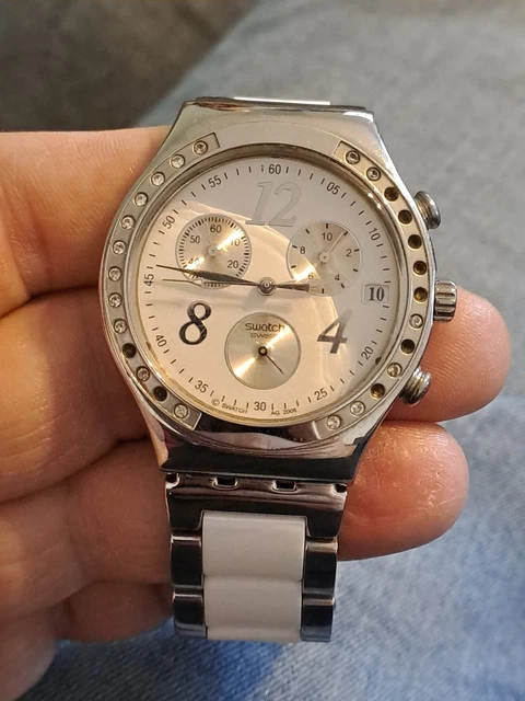 Montre Bracelet Diatop BWC Suisse Quartz - Ancienne Sans Pile Avec Date Acier