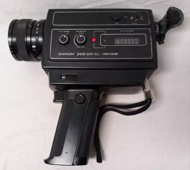 Chinon 506 SM XL Super 8 Cine Film Camera Direct Sound Not Tested For Parts