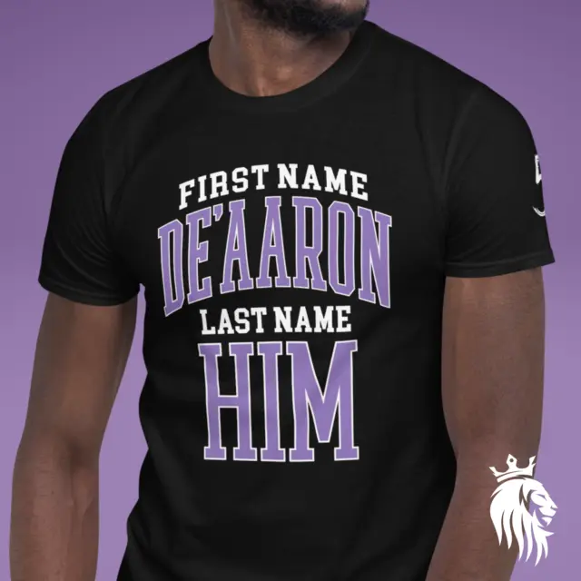 Last Name HIM | Short Sleeve Softstyle T-Shirt | Sacramento Kings Quotes