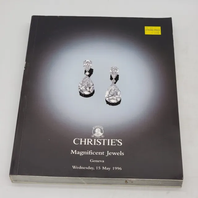 Christie's Magnificent Jewels Geneva Wednesday 15 May 1996 Auction Catalog