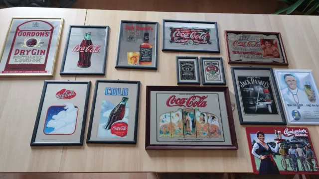 Spiegel-/Werbebilder v. Coca Cola, Jack  Daniel´s, Gordons Dry Gin