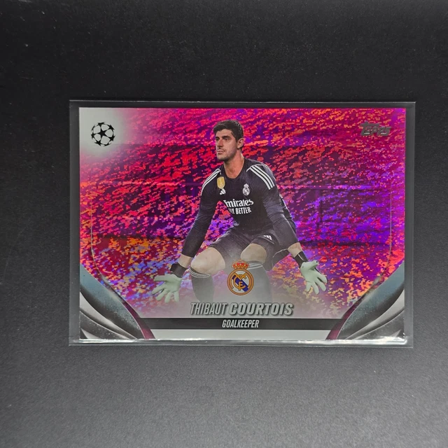 TOPPS FLAGSHIP UCC 2024 Thibaut Courtois Real Madrid Pink Sparkle