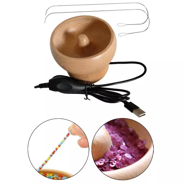 Electric Beading Bowl, Beads Stringing Crafts ,Projects,