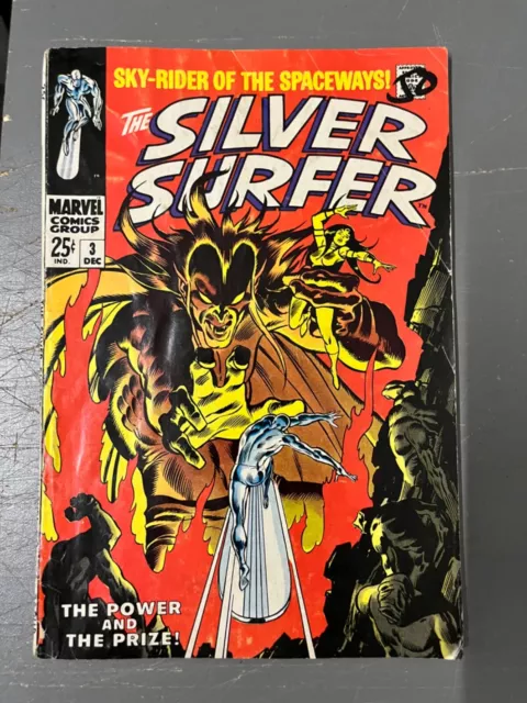 Silver Surfer #3 1st Mephisto! John Buscema Marvel 1968 SEE PICS