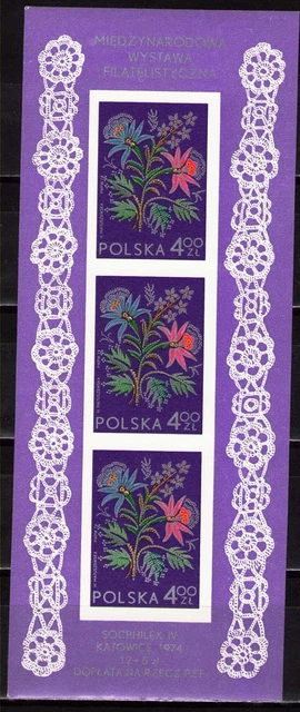 Poland 1974 Sc2032a   MiBlk58 1 SS  mnh  SOCPHILEX