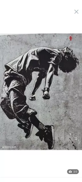 Jef Aerosol - JUMP (Not Banksy, Seth, Obey, Warhol, Jonone ) Digigraphie 2023