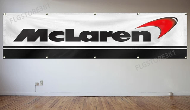MCLAREN BANNER FLAG 2x8Ft Formula 1 Racing Car Flag For Garage Shop