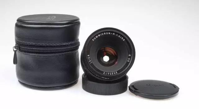 Leica Summicron R  50mm f2  E55 3CAM Objektiv Lens Leitz 95371