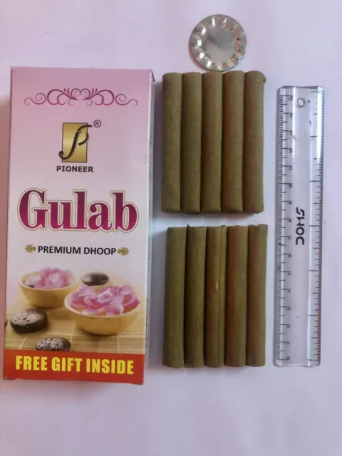 10 bûches humides 100 g DHOOP Soft Moldable GULAB ROSE parfum méditation