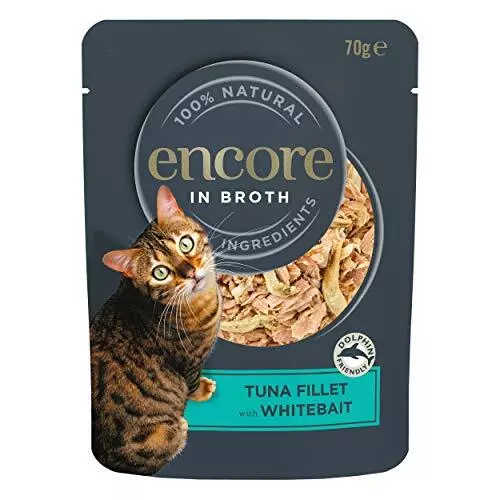 Encore 100% Naturel Wet Cat Food, Tuna avec 1.12 kg (Lot de 1) Thon aux anchois 2