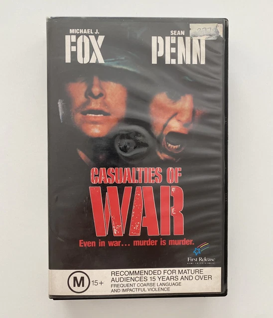 CASUALTIES OF WAR [VHS] First Release Big Box ExRental Video Tape
