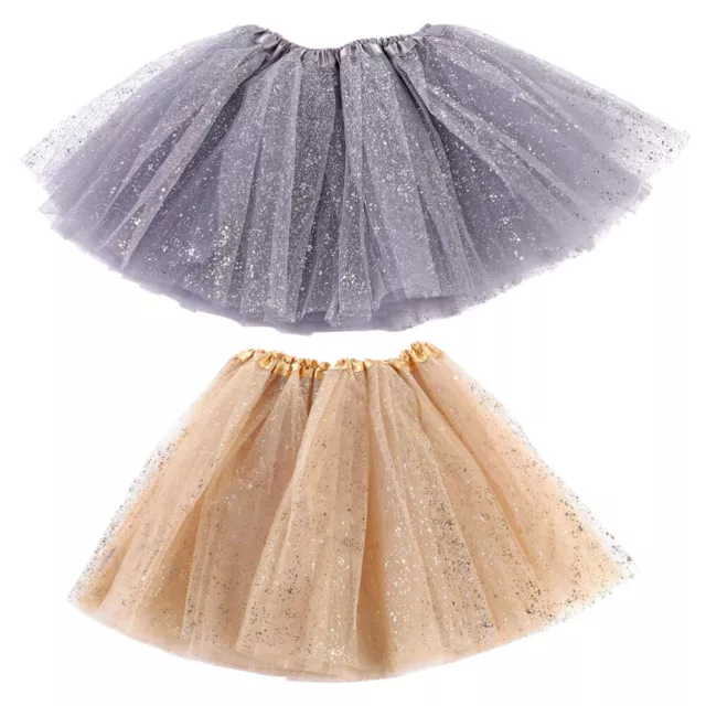 2 pz abito tulle ragazze paillettes tutù gonna in pizzo ragazze tutù gonna tutù