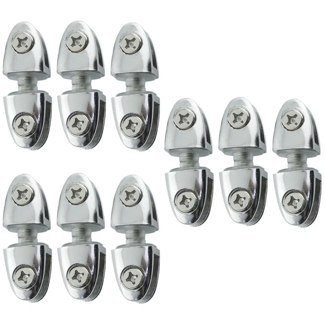 Morsetto in vetro domestico supporto per supporti in vetro clip in vetro 9 pz